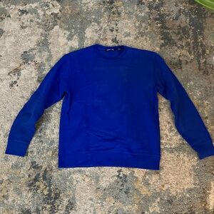 Lands' End Blue Crewneck Sweatshirt with Long Sleeves